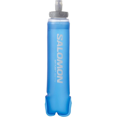 Salomon Soft Flask 500ml/17oz 42 Unisex Soft Water Bottle, Easy to Use, Convenience, High Flow Rate Valve, Blue