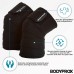 Bodyprox Knee Brace for Squats, Weightlifting, Powerlifting, Leg Press and Cross Training, Knee Brace for Men and Women, Pack of 2