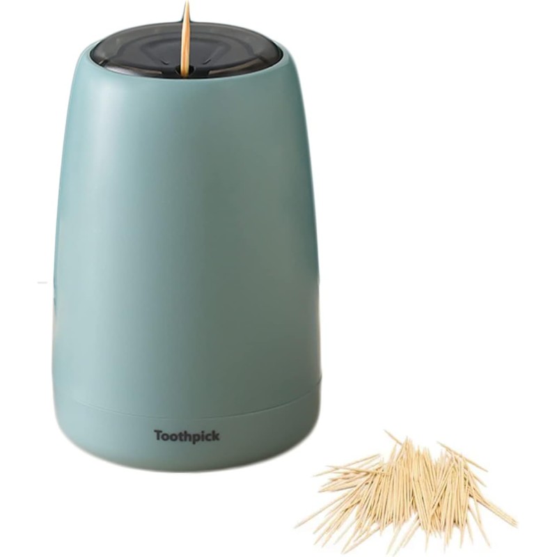 Automatic Toothpick Dispenser Portable Toothpick Holder Toothpick Case Plastic Toothpick Holder Automatic Toothpick Holder Portable Plastic Toothpick Dispenser for Home Kitchen Bar