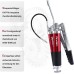 Pindex Hand Lever Grease Gun for 400 g Cartridge, Grease Gun for Grease Nipple Set, High Pressure Grease Gun with Grease Gun Hose