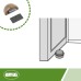 Amig - Magnetic stop for passage doors - 48 x 25 mm - Model 407 - Oak look - Floor mounting - Easy to install