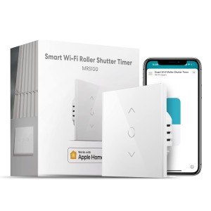 Meross WiFi Roller Shutter Switch Works with Homekit, Alexa Roller Shutters, Smart Blinds Switch Requires Zero Conductor, Timer and Voice Control, Compatible with Siri, Alexa, Google Assistant.