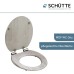 SCHÜTTE Lightwood Toilet Seat with Soft-Close Mechanism, Toilet Seat with Toilet Lid, Wooden Core Toilet Lid with Motif (Maximum Load Capacity of the Toilet Seat: 150 kg), Wood Colour
