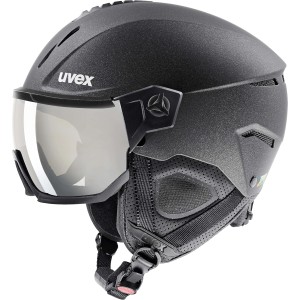 uvex instinct visor - ски каска за мъже и жени - с визьор - индивидуална настройка на размера - матово черно - 60-62 cm