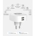 GHome Smart Smart WiFi Socket with USB, 16A, Alexa Socket with Alexa and Google Home, Energy Monitoring and Timer with App Control, Pack of 2
