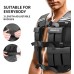 PROIRON Adjustable Weighted Vest 10/20 kg with Reflective Strips for Running, Strength Training, Workouts, Jogging and Home Gym
