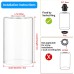 Skelang Clear Glass Lipless Lampshade Cylindrical Light Cover with Mounting Hole Replacement for Chandelier Bathroom Vanity Light Pendant 4 Pack