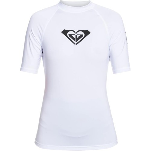 Roxy Whole Hearted Short Sleeve Rash Guard with UPF 50 for Women
