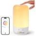 Meross Smart LED Bedside Lamp Touch Dimmable Works with Apple HomeKit, Colour Changing WiFi LED Night Lamp Works with Alexa and Google Home, RGBWW Night Light with Timing for Living Room