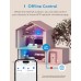 Meross Smart LED Bedside Lamp Touch Dimmable Works with Apple HomeKit, Colour Changing WiFi LED Night Lamp Works with Alexa and Google Home, RGBWW Night Light with Timing for Living Room