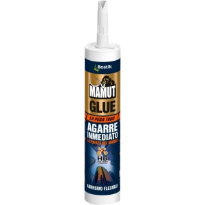 BOSTIK Mammoth Glue Mounting Adhesive White 290 ml – Immediate and High Strength Bonding for Heavy Objects, Compatible with All Types of Surfaces, Indoor and Outdoor