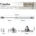 Vinabo 4 Pcs 100N Gas Springs Gas Piston for Doors Furniture Lifter Cabinet Hinge Damper for Kitchen Cabinets Silver/Black
