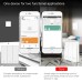 MOES Tuya ZigBee Wireless 3 Scene Switch Mechanical Push Button Controller Battery Operated Transmitter Switch via Smart Life App Smart Home Automation Scenario for Smart Devices 1 Gang