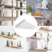WiDream 2 Pieces Invisible Triangle Shelf Brackets, Shelf Brackets Triangle White, Triangle Shelf Brackets Invisible, Hidden Shelf Bracket for Living Room, Kitchen, Bedroom (130 x 140 mm)