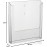 VITAdisplays DIN A4 wall brochure holder, transparent flyer holder for wall mounting, wall brochure holder for DIN A4 brochures, brochure holder as wall holder for flyers and catalogues, 1 piece