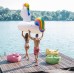 SUNACE Inflatable Unicorn Pool Giant Unicorn Pool Inflatable Unicorn Pool Swimming Toy with Quick Valves Unicorn Swimming Animal Raft Inflatable Floating Bed Pool Toy for Children Adults
