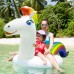 SUNACE Inflatable Unicorn Pool Giant Unicorn Pool Inflatable Unicorn Pool Swimming Toy with Quick Valves Unicorn Swimming Animal Raft Inflatable Floating Bed Pool Toy for Children Adults
