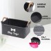bangminda Pet Toy Felt Storage Box Foldable Storage Basket for Pet Dog Toy Chew Toy Blankets Dog Clothes (Dog)