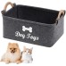 bangminda Pet Toy Felt Storage Box Foldable Storage Basket for Pet Dog Toy Chew Toy Blankets Dog Clothes (Dog)