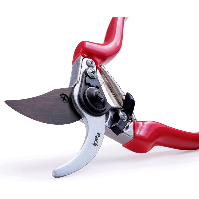 IPEA Gardening Scissors Pruning Shears - 55mm Carbon Blade - Professional Universal Garden Scissors Cutting Branches Plants Shrubs - Sharp, Ergonomic, Cushioned