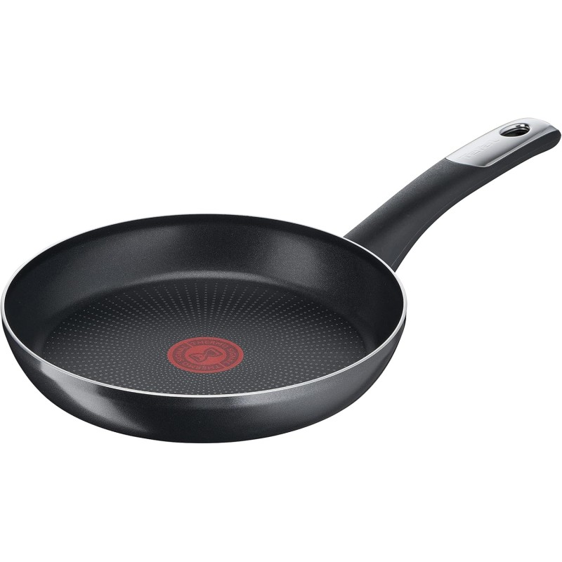 Tefal C38804 Frying Pan 24 cm, Non-Stick Coating with Titanium Particles, Thermal Signal at Ideal Frying Temperature, Dishwasher Safe, Not Suitable for Induction Cookers