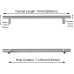 LONTAN Pack of 10 Cabinet Handles Stainless Steel Kitchen Handles Silver 192 mm Hole Spacing Handles for Kitchen Cabinets Furniture Handles Stainless Steel Kitchen Handles Brushed Stainless Steel