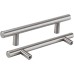 LONTAN Pack of 10 Cabinet Handles Stainless Steel Kitchen Handles Silver 192 mm Hole Spacing Handles for Kitchen Cabinets Furniture Handles Stainless Steel Kitchen Handles Brushed Stainless Steel
