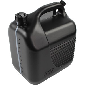 Tayg 602078 Jerry Can 10 Litres Approved with Filling Neck and Measuring Strips Black