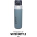 Stanley Quick Flip Water Bottle, неръждаема стомана, 1,06 л, поддържа напитките студени за 18+ часа, без BPA, подходяща за миене в съдомиялна машина, капак с бутон, термос, устойчив на изтичане, шисти (син)