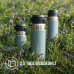 Stanley Quick Flip Water Bottle, неръждаема стомана, 1,06 л, поддържа напитките студени за 18+ часа, без BPA, подходяща за миене в съдомиялна машина, капак с бутон, термос, устойчив на изтичане, шисти (син)