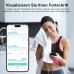Body Fat Scales Digital Personal Scales Bluetooth with 8 Electrodes Full Body Analysis Scales with App and Hand Sensors Smart Body Scales for 18 Body Data Analyzed BMI Weight Muscle Mass