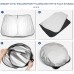 YEE PIN Parasol Car Compatible with Toyota RAV4 XA50 SUV MK5 2019-2022, Foldable Car Sun Protection Front Windscreen UV Dust Protection Reflective Sun Visor
