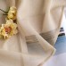 Woaboy Voile Curtains, Short Curtains, Transparent Living Room with Eyelets, Store Curtains for the Bedroom, Eyelet Curtain, Panel Curtain, Loop Curtains, Modern, Set of 2, 140 x 175 cm (W x H), Beige