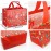 4pcs Christmas Gift Bags, Christmas Carrier Bags with Handles, Christmas Bags, Multifunctional Fleece Christmas Bags for Wrapping Gifts, 32.5 × 25 × 17 cm