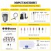 VEVOR Electric Rotary Tool Flex Shaft Shaft Suspension 780 W Quick Grinding Device Flexible Shaft Hanging Mill Wavelength 100 cm Foot Pedal Control 500-23000 rpm Three-Jaw Chute Pack of 45 Accessories