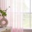EMEMA Transparent Curtains, Colour Gradient, Voile Sheer, with Eyelets, Decorative Window Scarf for Bedroom and Living Room, 260 cm x 140 cm (H x W), Set of 2, White/Pink