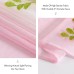 EMEMA Transparent Curtains, Colour Gradient, Voile Sheer, with Eyelets, Decorative Window Scarf for Bedroom and Living Room, 260 cm x 140 cm (H x W), Set of 2, White/Pink