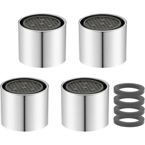 M16/M18/M20/M22 x 4 Pieces Aerator, Tap Replacement Parts for Filter Nozzles for Splash-proof and Water-Saving - Female Thread (M18)