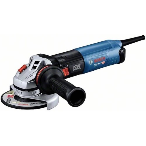 Bosch Professional Angle Grinder GWS 17-125 (1,700 Watt, Includes Additional Handle, Protective Cover, Separating Protection Cover, Dust Filter, Two-Hole Wrench, Mounting Flange, Clamping Nut)