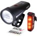 SIGMA Bicycle Light Set Aura 100/Blaze Link (Silicone Holder) Innovative Coupling Function and Automatic Light Adjustment LED Bicycle Light Front with 100 Lux Rear Light with Brake Light Function