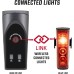 SIGMA Bicycle Light Set Aura 100/Blaze Link (Silicone Holder) Innovative Coupling Function and Automatic Light Adjustment LED Bicycle Light Front with 100 Lux Rear Light with Brake Light Function