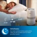 Philips Domestic Appliances Humidification 2000 Series - NanoCloud Technology, Humidifies Rooms up to 31m2, 2L Water Tank, 99% Less Bacteria, White (HU2510/10)