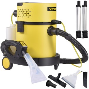 VEVOR 4-in-1 Wet / Dry Vacuum Cleaner 1200 W Carpet Cleaner Wet Vacuum Cleaner 20 L Capacity Upholstery Cleaner Device HEPA & Sponge Filter Industrial Vacuum Cleaner 17 Kpa Ideal for Home Yard Garage