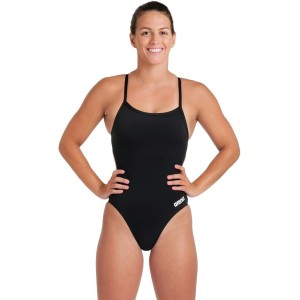 arena Solid Challenge Team Women's One-Piece Swimsuit, Quick-Drying, Sporty Swimwear, Made of MaxLife Eco Fabric, with Maximum Chlorine Resistance and UPF 50+ UV Protection