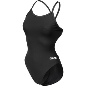 arena Solid Challenge Team Women's One-Piece Swimsuit, Quick-Drying, Sporty Swimwear, Made of MaxLife Eco Fabric, with Maximum Chlorine Resistance and UPF 50+ UV Protection
