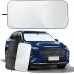 Sun Protection Car Windscreen Interior Foldable Windscreen Sun Protection Sun Visor Car Windscreen Cover Heat Protection Car UV Protection for Various Sizes Car (160 x 85 cm)