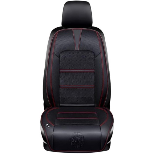 Mulcort Car Ventilated Cushion Automotive Cooling Seat Cover Summer Seat Cooler Comfortable & Breathable with 8 Fans 3 Adjustable Wind Speeds for Car Truck SUV RV