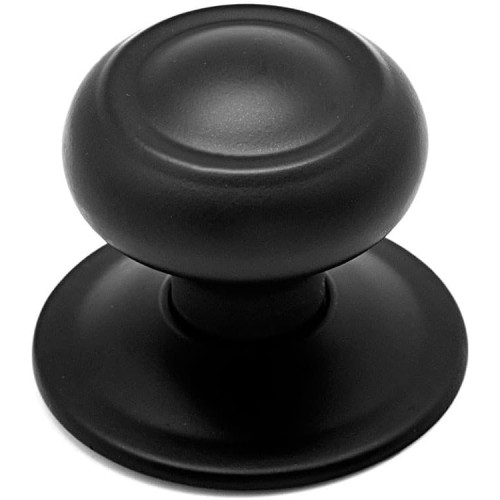 Jdel Black Fixed Door Knob for Entrance Door
