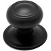 Jdel Black Fixed Door Knob for Entrance Door