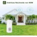 SURFOU Wireless Bell, 400 m Wireless Range Outdoor Waterproof Doorbell Wireless 2 Plug in Receiver, Front Door Bell with 55 Ringtones, 5 Volumes, Flashing LED House Bell Sets, White